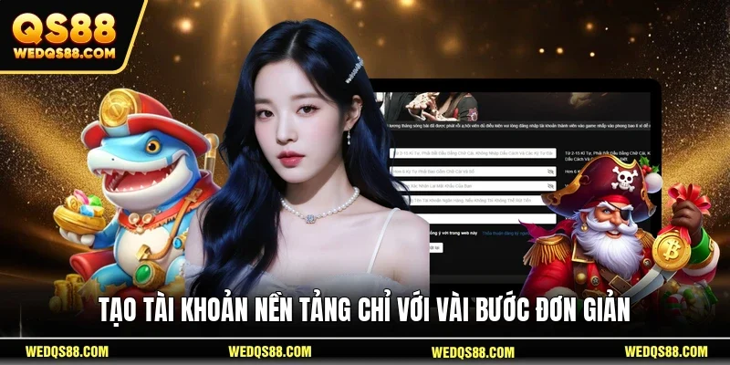Tạo tài khoản nền tảng chỉ với vài bước đơn giản 